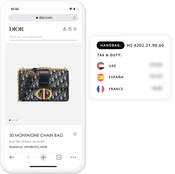 Dior, Integrated Tax & Duty, Glopal Global Ecommerce-1