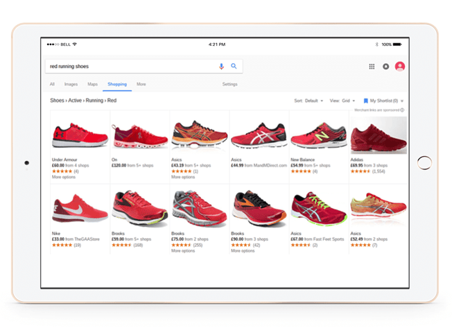 google shopping ecommerce screen 2